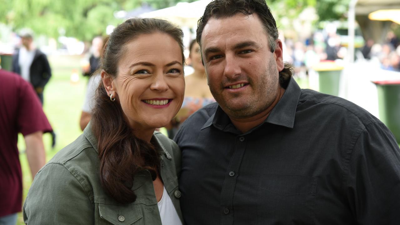 Michelle and Michael Romari at Day 2 of Launceston's Festivale 2023. Picture: Alex Treacy