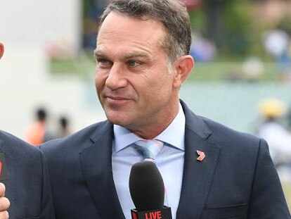 Michael Slater on Channel 7. Photo: AAP, Dave Hunt.