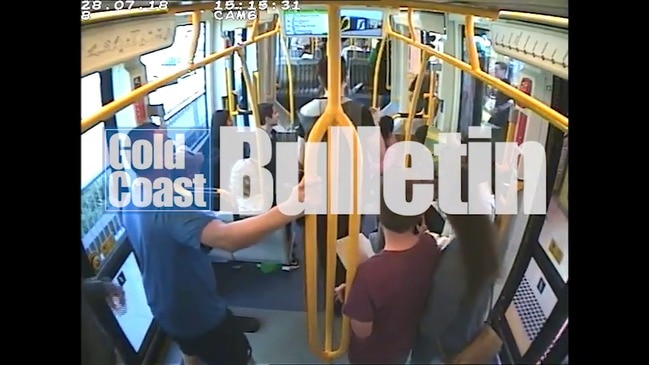 CCTV footage of brawl on Gold Coast tram