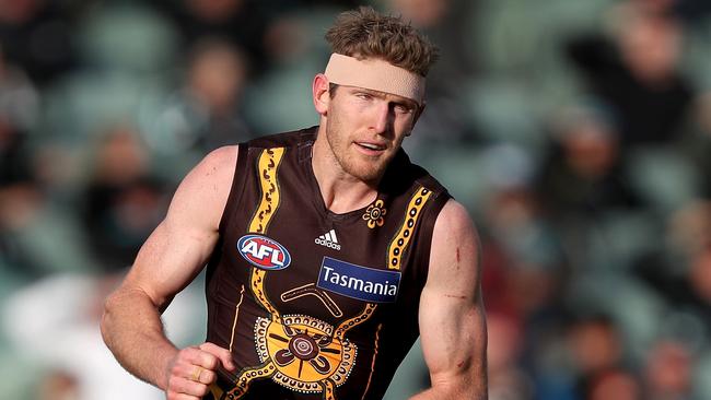 Ben McEvoy is believed to have the backing of players to be Hawthorn captain. Picture: Getty Images