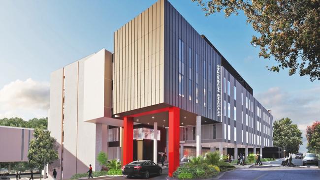 Architects rendering of the proposed Wyong Hospital redevelopment.