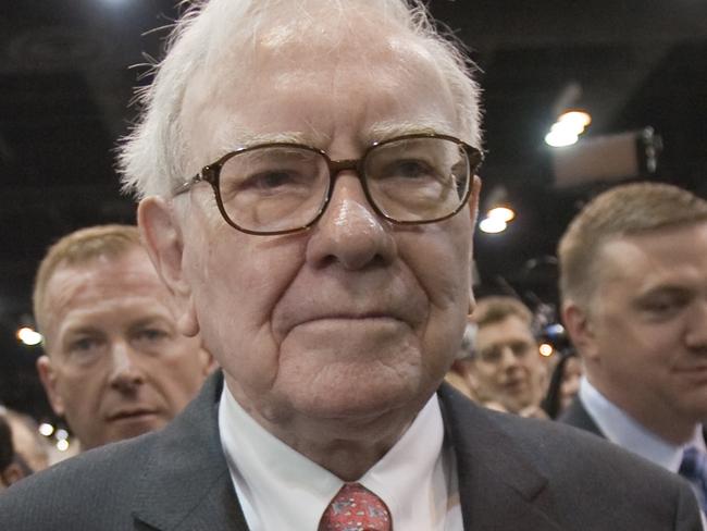 Berkshire Hathaway CEO Warren Buffet attends the annual shareholders meeting in Omaha, Nebraska. Picture: NewsCorp