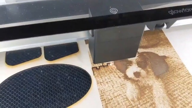 Man Uses Laser Printer to Make Puppy Puzzle for Quarantine