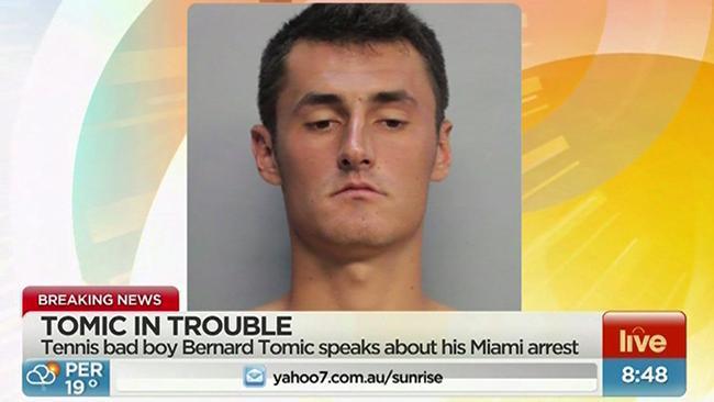 Mike Amor says Tomic was 'asleep' when arrested in Miami