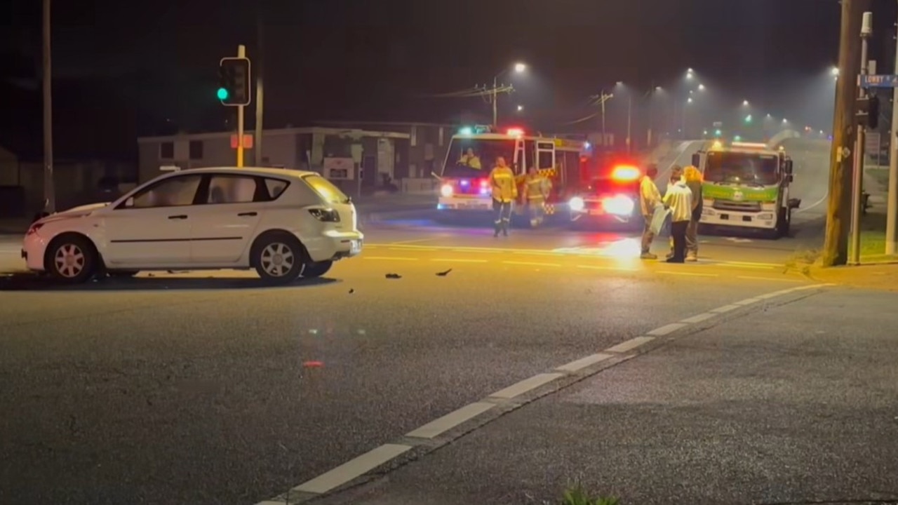 The motorcycle involved in the crash has been reported stolen since last month and a crime scene has been established by police. Picture: Newy