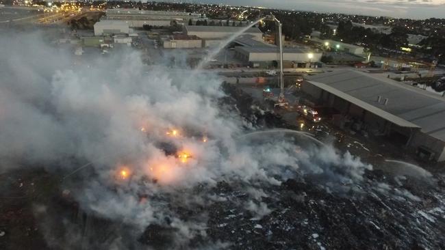 Firefighters are expected to continue working at the site for several more days. Picture: MFB