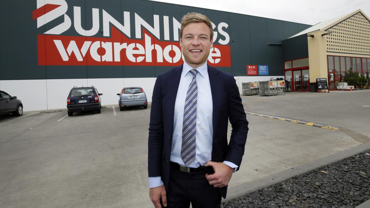 Knight Frank consultant Matthew Wright on site at Bunnings Glenorchy. Picture: ROGER LOVELL