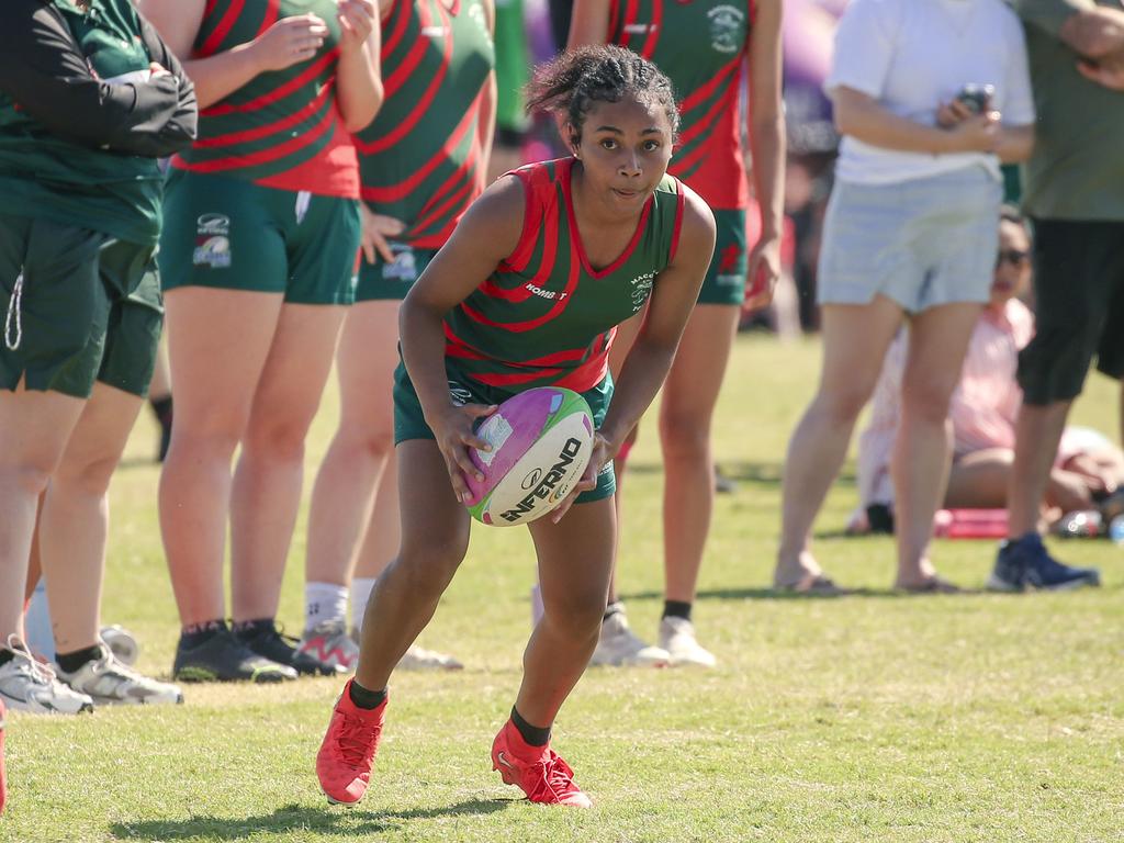 Redlands State High V McGreggor State High at the 2024 Gold Coast Titans All Schools Touch Football Picture: Glenn Campbell