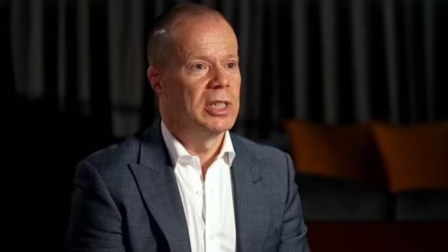 Robb Evans told 60 Minutes social media had preyed on his daughter’s vulnerability, exacerbating her eating disorder before she committed suicide. Picture: 60 Minutes