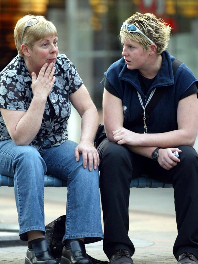 Jason Mazurek’s mother Eva, left, and sister Jessica made an impassioned plea for information shortly after he disappeared in 2002.