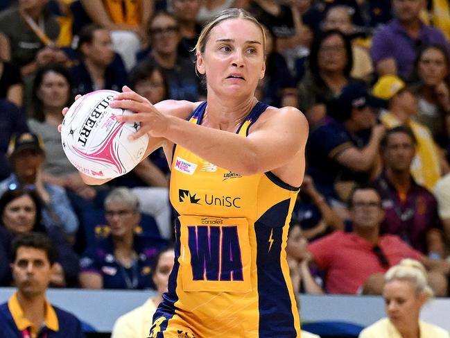 Liz Watson on debut for her new club the Sunshine Coast Lightning. Picture: Bradley Kanaris/Getty Images