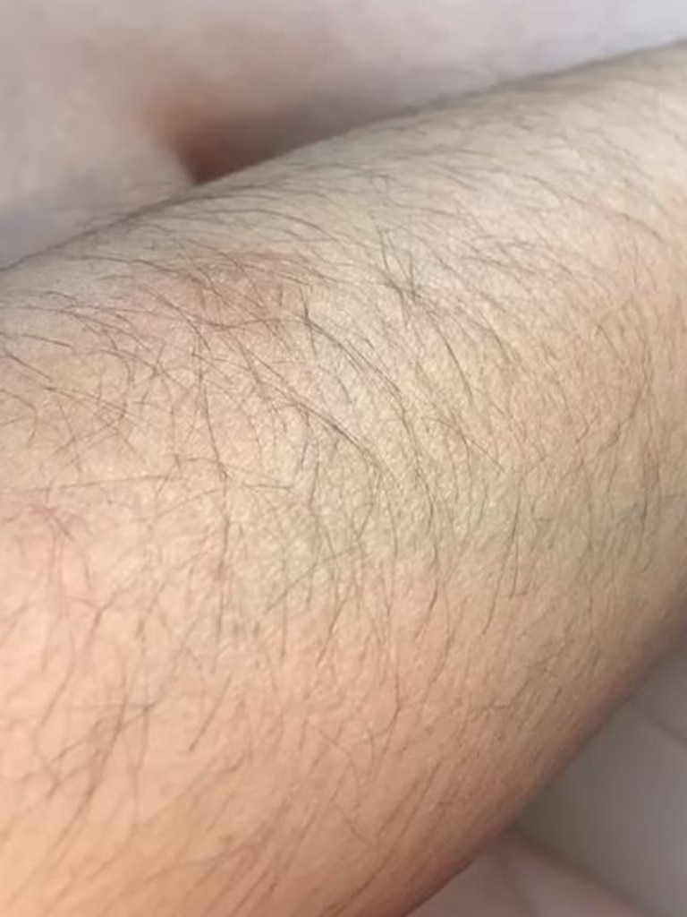 She’s shared snaps of her body hair to normalise letting it grow free. Picture: TikTok/spencer.barbosa