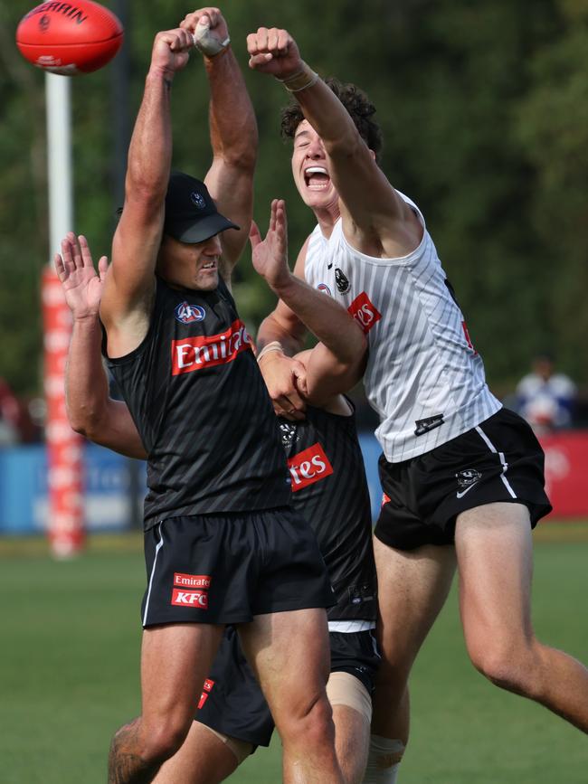 Collingwood training. Saturday, February 15. 2025. Picture: David Crosling