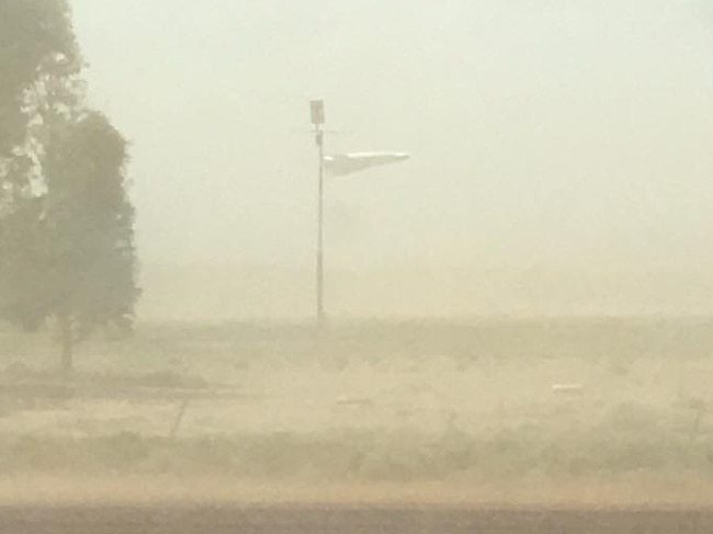 Blowing a gale at William Creek. Picture: William Creek Hotel Facebook page