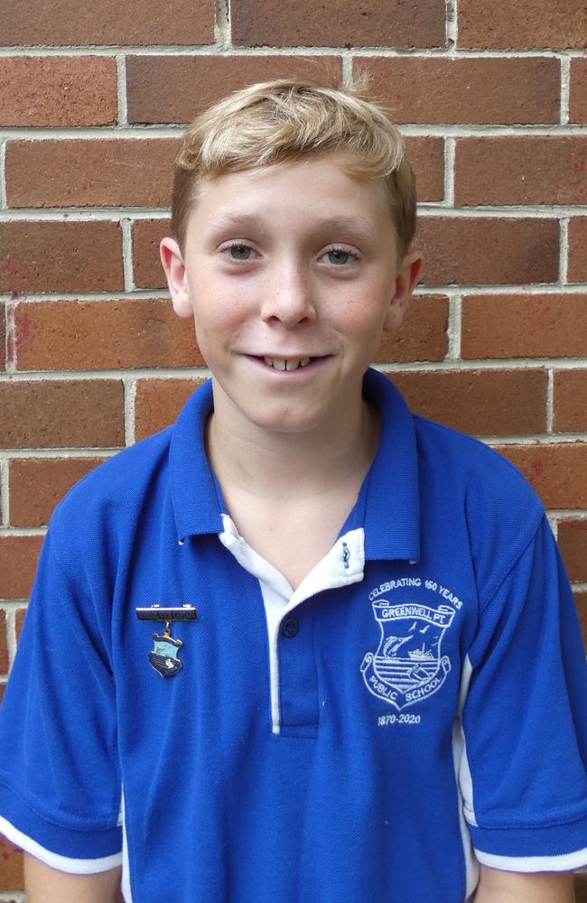 Greenwell Point Public School vice-captain Tyson Wilkins