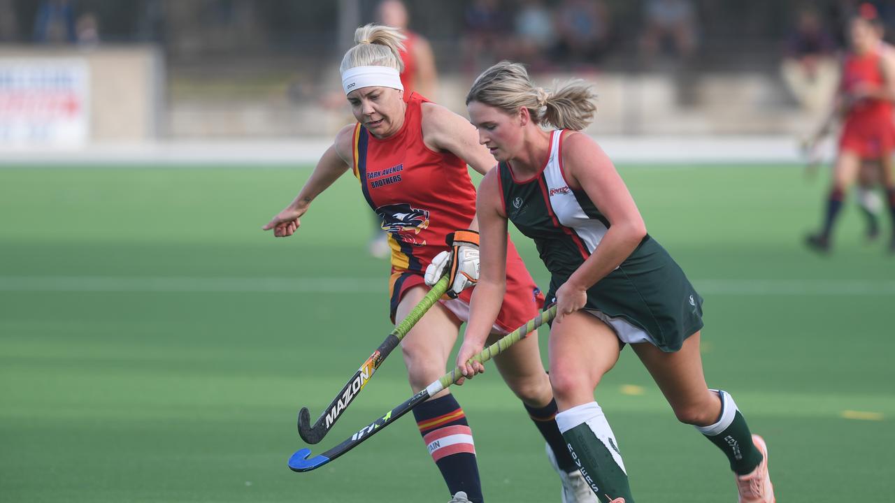 HOCKEY RHA Cup 2020 Div 1 Women's grand final: Park Avenue's J. Feng and Frenchville's Amy Mills