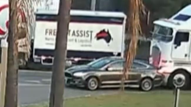 Footage has captured the crash which killed Leonia Picone. Picture: 7NEWS