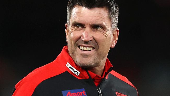 MELBOURNE . 09/04/2023.  AFL . Round 4. Essendon vs Greater Western Sydney at Marvel Stadium.  Essendon assistant coach Dale Tapping  . Pic: Michael Klein