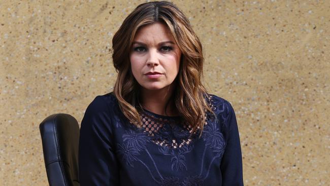 TV Presenter Yvonne Sampson at Channel 9 Studios in Sydney, she is part of the Courier Mail's Domestic Violence campaign. pic mark evans