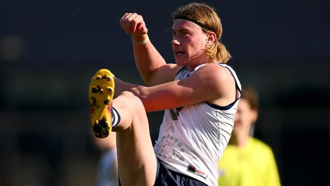 Will the Eagles take Harley Reid? Picture: Morgan Hancock/AFL Photos