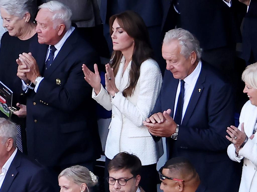 The Princess of Wales, who acts as patron of the England Rugby Football Union, at the match. Picture: Getty Images