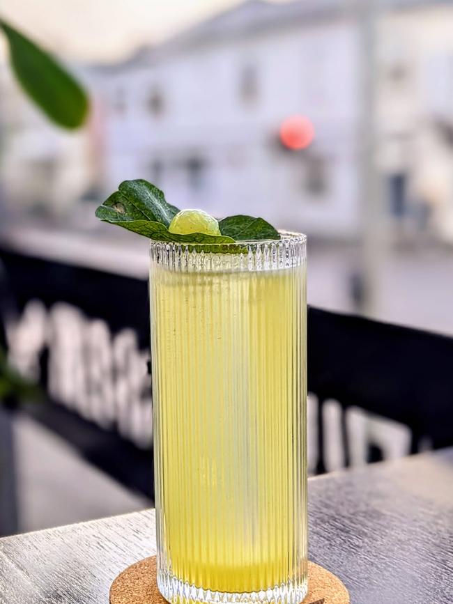 Wunderbar's Petite Grenouille cocktail (also available in non-alcoholic). These drinks feature locally foraged ingredients and housemade ferments that are the perfect companion for your dinner. Picture: Supplied by WonderBar & Restaurant