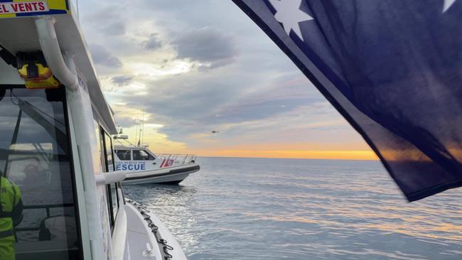 Marine Rescue NSW found the missing spear fisherman on Sunday. Picture: Marine Rescue NSW