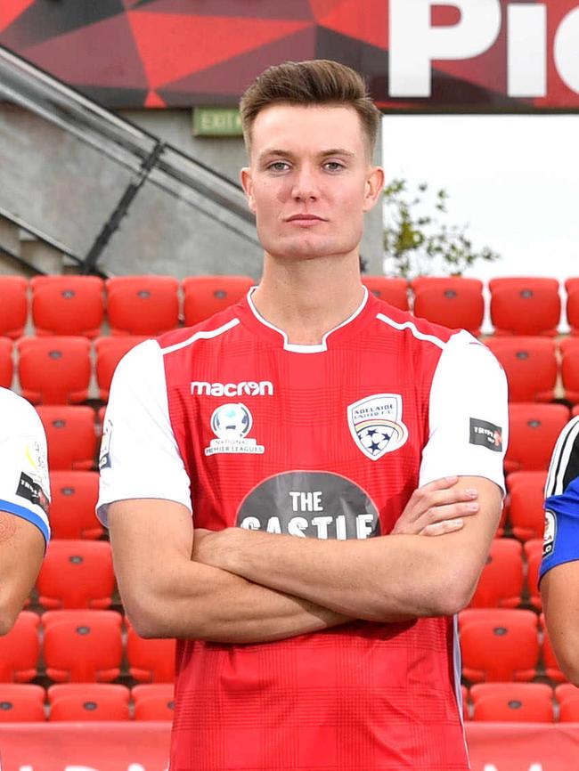 Paul Wilson as the Reds NPL captain. Picture: AAP/ Keryn Stevens