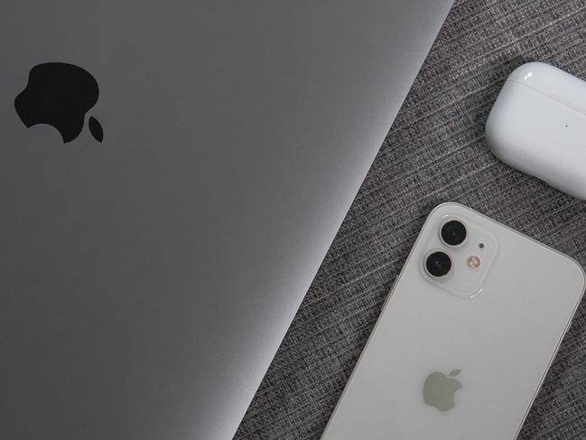 Apple MacBook, Apple iPhone and Apple AirPods. Picture: Vista Wei/Unsplash