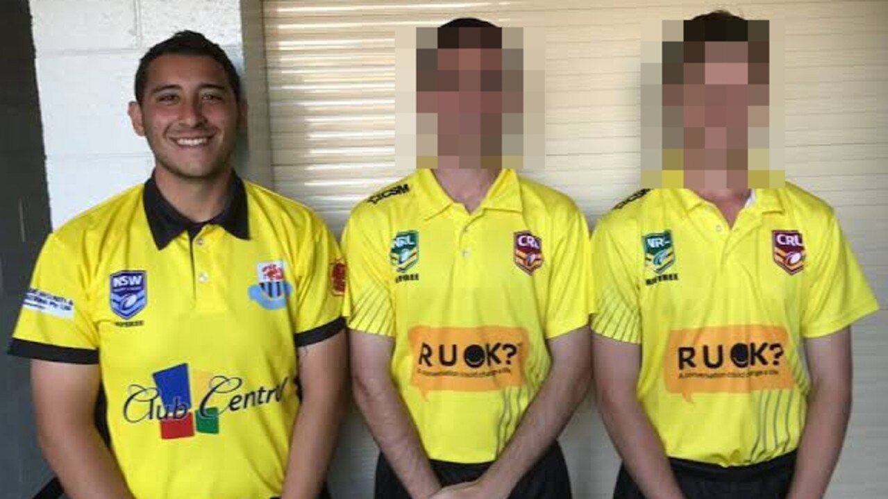 Former junior rugby league coach Joshua Perestrelo (L). Picture: Supplied