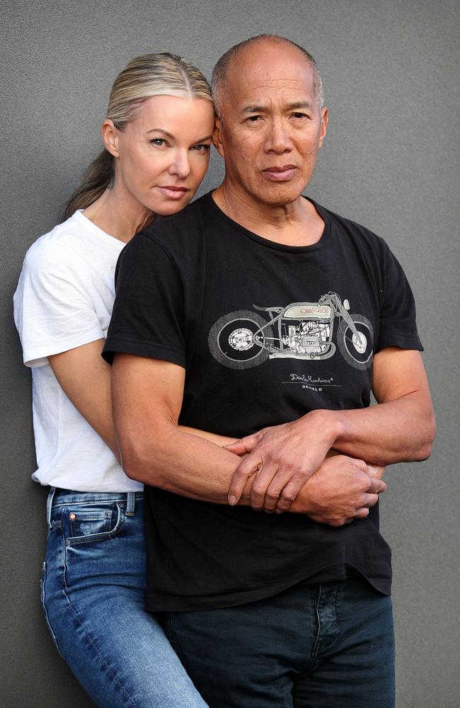 Dr Charlie Teo and his partner Traci Griffiths in the aftermath of the decision. Picture: Jeff Darmanin