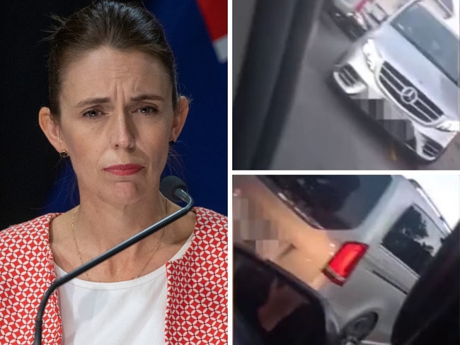 Wild moment Jacinda chased by anti-vaxxers