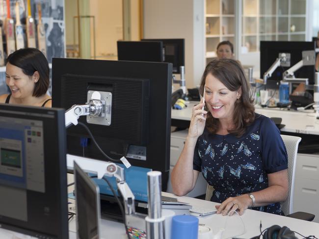 Twitter staff at the company’s Sydney headquarters.