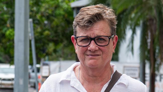 NT Police Superintendent Virginia Read outside the Darwin Local Court after pleading not guilty to assaulting a motorist last year. Picture: Pema Tamang Pakhrin