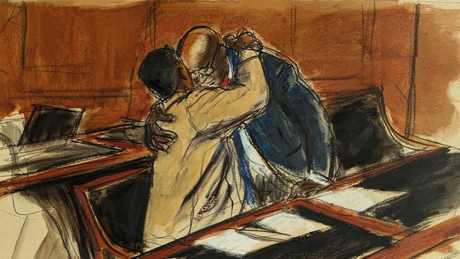 In this courtroom sketch, Sean 