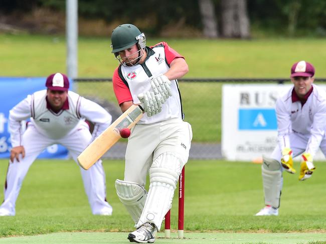 Aaron Avery on the attack for Tooradin.