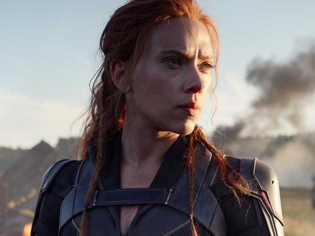 Black Widow star Scarlett Johansson’s likeness was used in the ad for the AI app. Picture: Marvel Studios