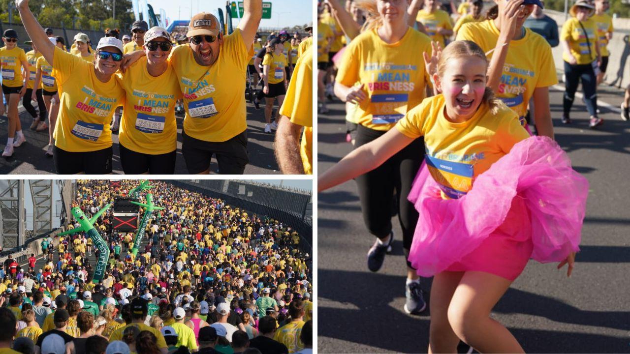 Bridge to Brisbane 10km start gallery art. Photo: News Corp Australia