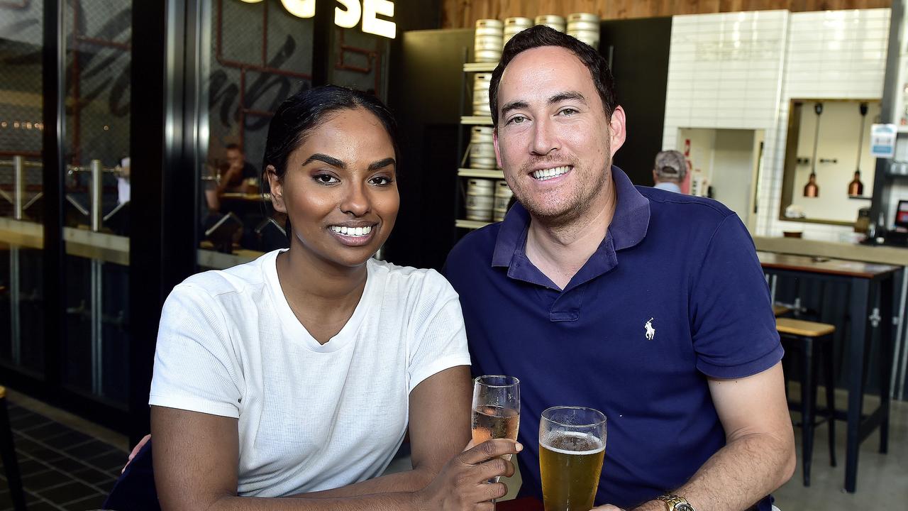 Tara Paul and Warren Hunter at Taphouse. Local residents and tourists are supporting the hospitality industry as Covid-19 restrictions slowly lift. PICTURE: MATT TAYLOR.