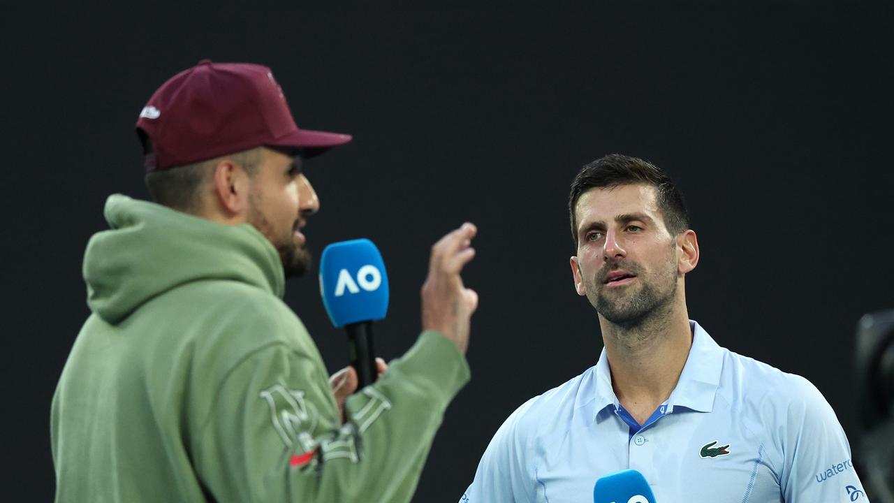 Kyrgios and Djokovic have developed a friendship in recent years. (Photo by Daniel Pockett/Getty Images)
