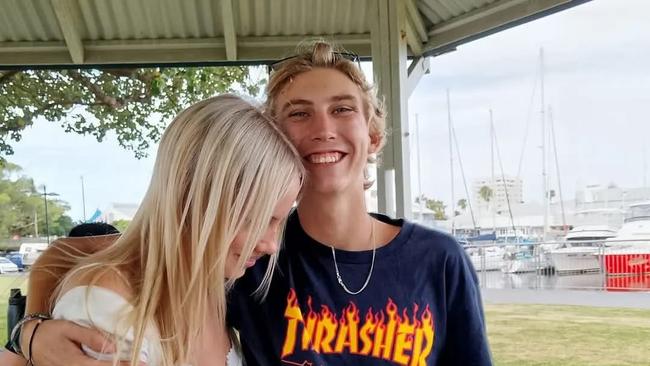 Lukas George Goller with his girlfriend Maya Curtis. Picture: Facebook/Maya Curtis