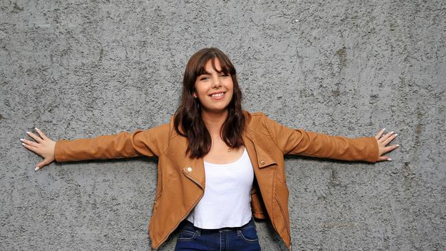 Eurovision contender Leea Nanos, pictured in Melbourne. Picture: Mark Stewart