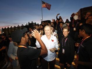 Former tennis player Martina Navratilova at the  2022 WTA finals in November, just days before her cancer diagnosis. Image: Tom Pennington/Getty Images