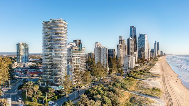 Artist impression of No. 21 Broadbeach, which is now under construction. Picture: Supplied