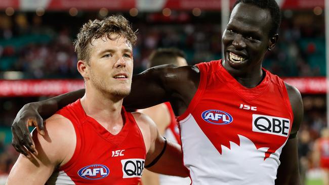 Luke Parker has sore knee while Aliir Aliir is expected to miss the Grand Final.