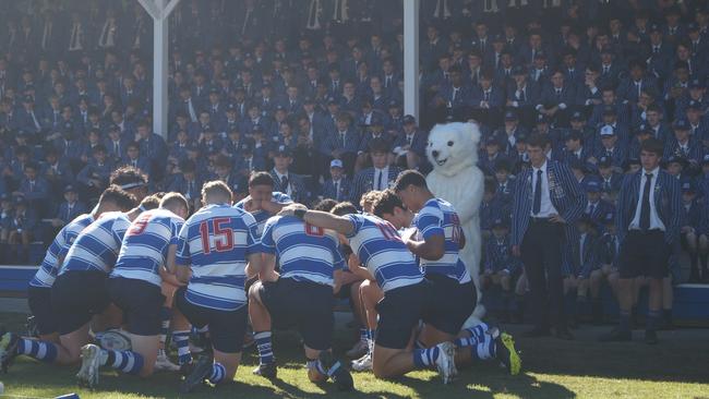 Nudgee prepare for the match against BBC.