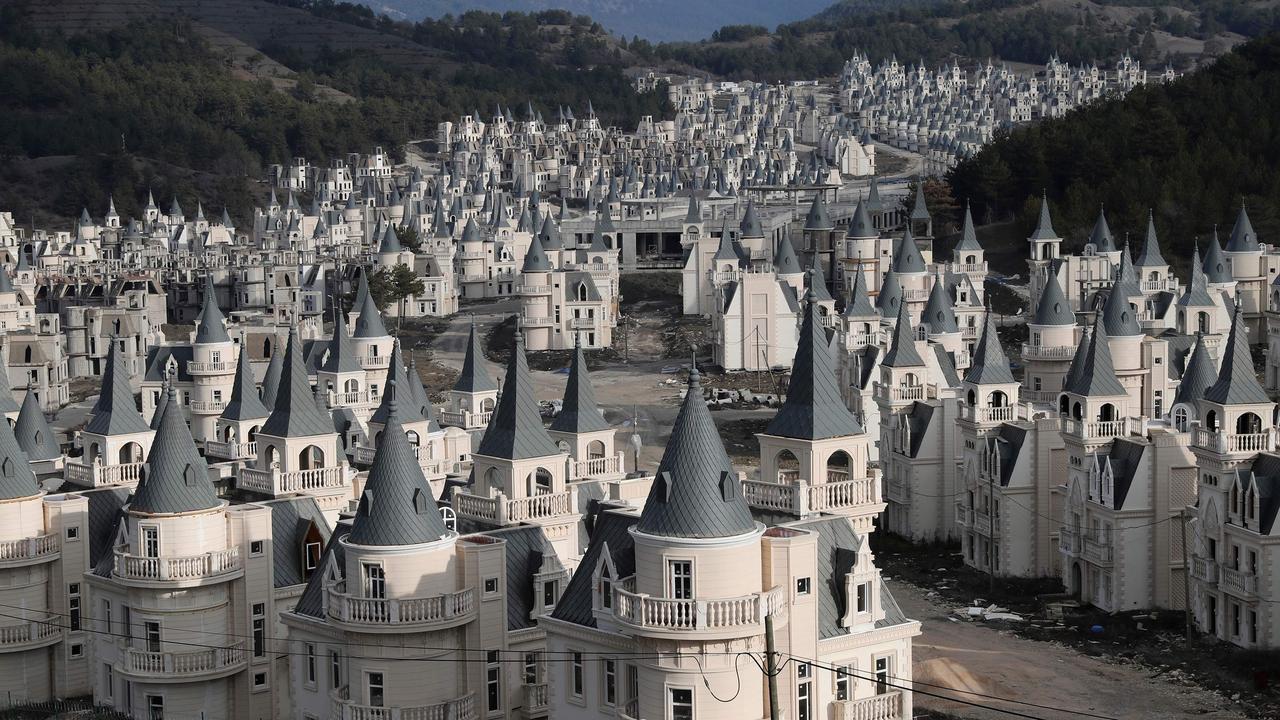 Eerie ghost town of half-built Disney-inspired mansions