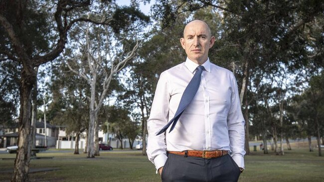 Liberal National MP Stuart Robert has been elevated into cabinet and will oversee the rollout of the National Disability Insurance Scheme. Picture: Glenn Hunt