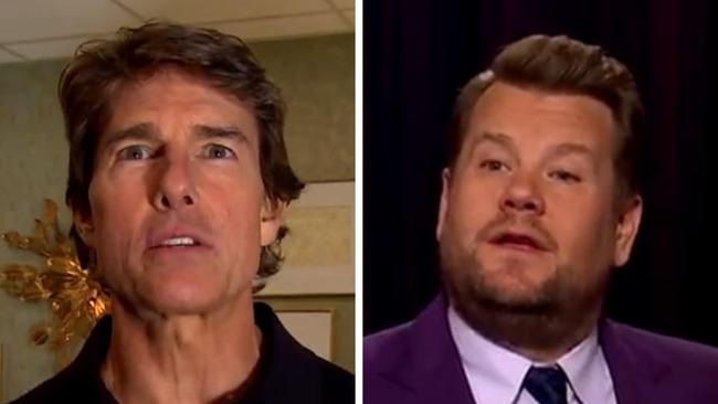 Tom Cruise made a wisecrack about James Corden getting ‘fired’ from his talk show.