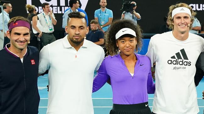 Could we see Kyrgios and Osaka together? (AAP Image/Scott Barbour)